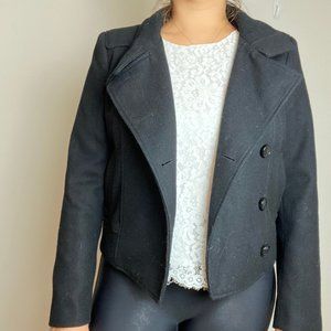 Kenneth Cole Black Pea Coat